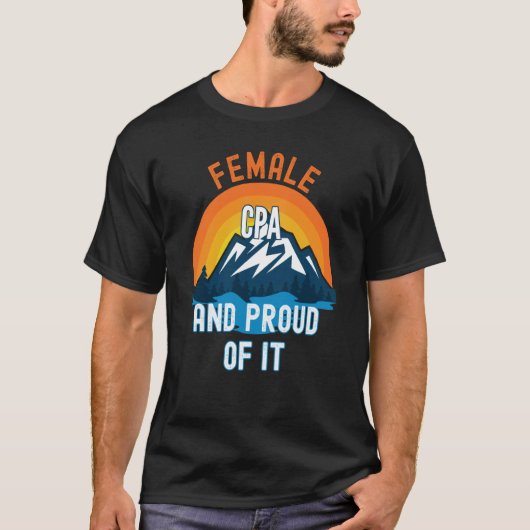T-shirt Female Cpa And Proud Of It (Devant)