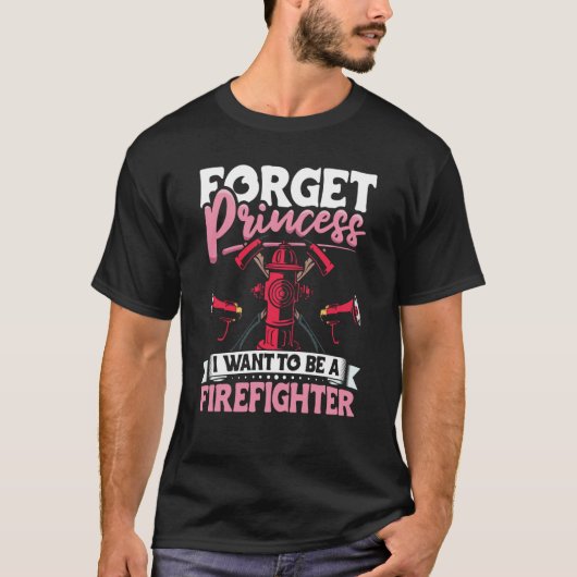 T-shirt Female Firefighter Fireman Apparel Firefighting fo (Devant)