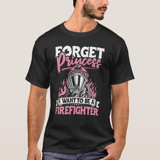 T-shirt Female Firefighter Fireman Apparel Firefighting fo (Devant)
