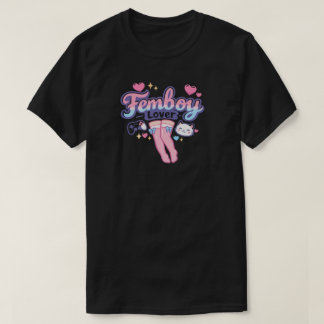 T-shirt Femboy Amant Chaussettes Hautes Genoux Kawaii Game