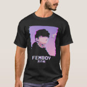 T-shirt Femboy Japanese Emo Vaporwave Aesthetic LGBTQ Gay (Devant)