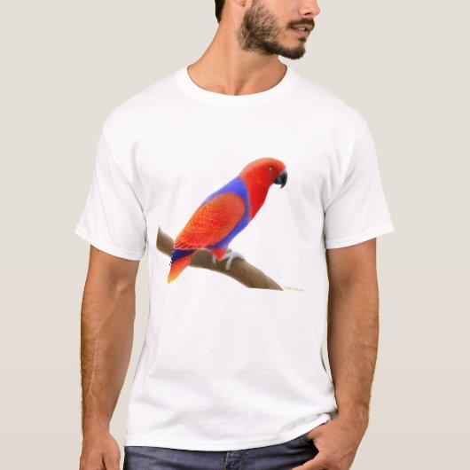 T-shirt femelle de perroquet d'Eclectus (Devant)