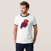 T-shirt Femelle de perroquet d'Eclectus (Devant entier)