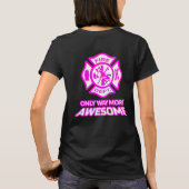 T-shirt femelle de sapeur-pompier - cadeaux de (Dos)