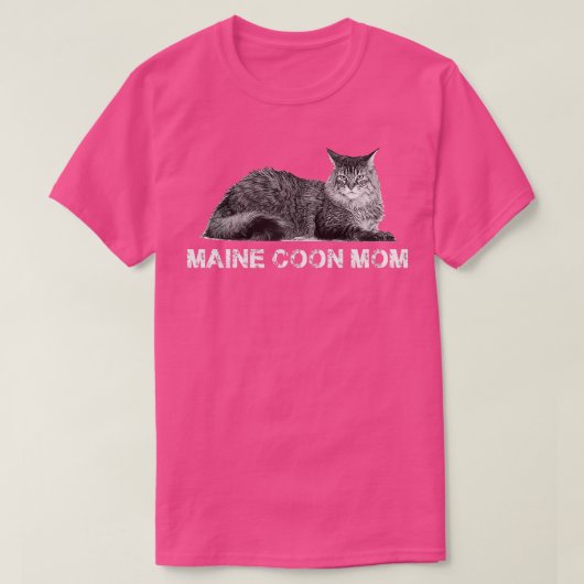 T-shirt Femen Maine coon Chat Cadeau Kitty, chaton, chats (Design devant)