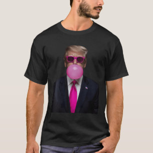 T-shirt Femen rose Trump Bubble Gum 2024 Vote Président F
