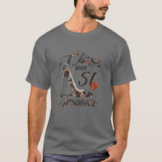 T-shirt Femens Classy Sassy 51 Fabuleux Flower High Heel 5