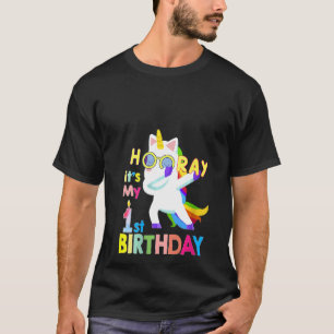 T-shirt Femens Hooray C'est mon premier anniversaire 1er a