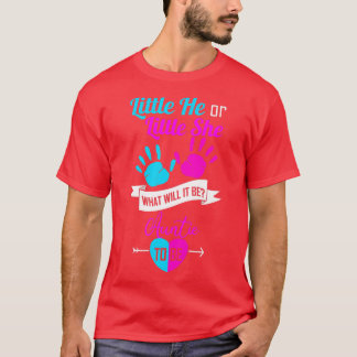 T-shirt Femens Little He ou Little She Tante to be Gende