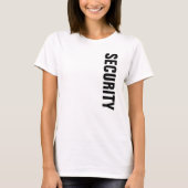 T-shirt Femens Security T Shirts Custom Logo Double Côté (Devant)