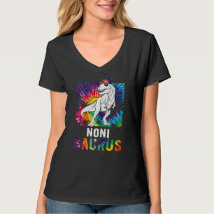 T-shirt Femens Tie Dye Retro Noni Saurus pour la fête des