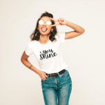 T-shirt féminin<br><div class="desc">Donnez du pouvoir à vous-même et aux autres avec cette lune et les étoiles, t-shirt "You shine" ! Collection correspondante disponible !</div>