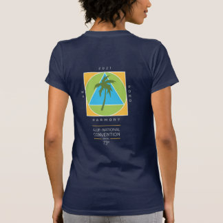 T-shirt féminin avec logo couleur de la marine