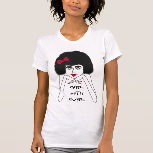 T-shirt féminin Curl (Devant)
