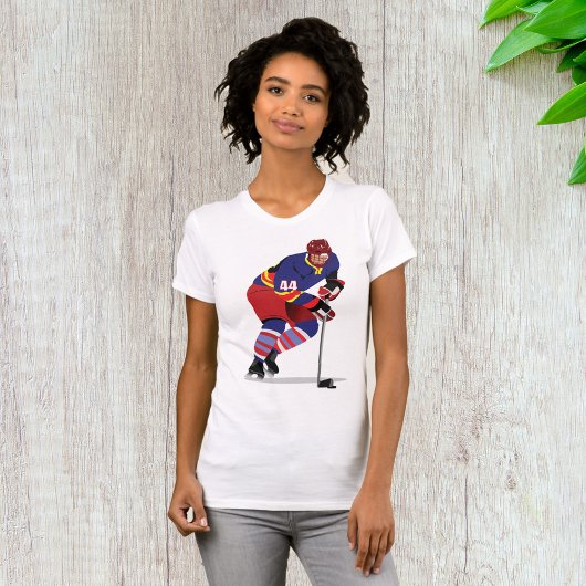 T-shirt féminin de hockey sur glace