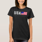 T-shirt féminin de la fierté des États-Unis (Devant)