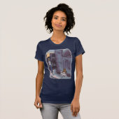 T-shirt féminin de la Marine des Chats (Devant entier)