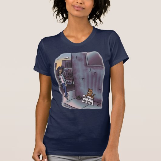 T-shirt féminin de la Marine des Chats (Devant)
