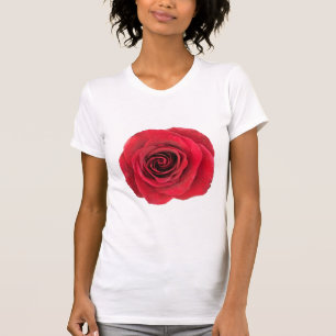 T-shirt féminin de la Rose rouge