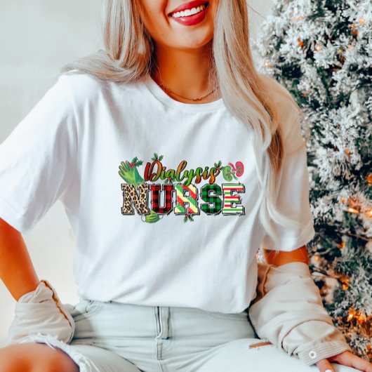 T-shirt féminin de l'infirmière de dialyse