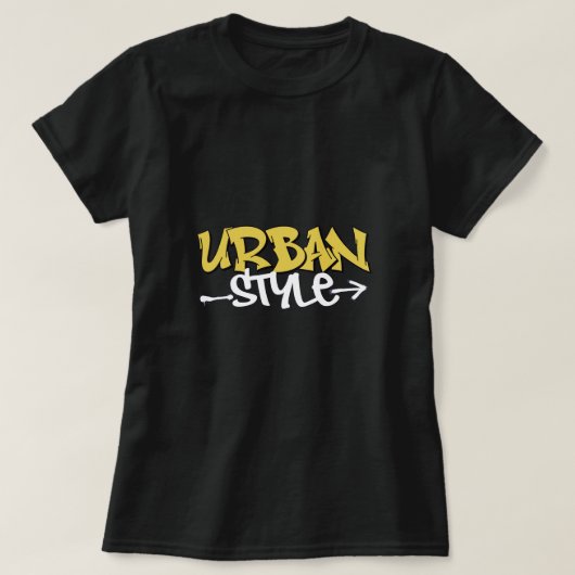 T-shirt féminin de style urbain (Design devant)