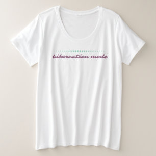 T-shirt féminin en mode hibernation