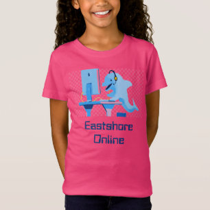 T-shirt féminin en rose vif