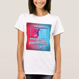 T-shirt féminin FIC "Deux côtés de la même pièce"