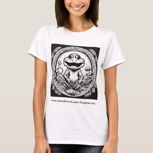 T-shirt féminin Frogman Psychedelic (Devant)