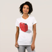 T-shirt féminin Jerrican rouge (Devant entier)