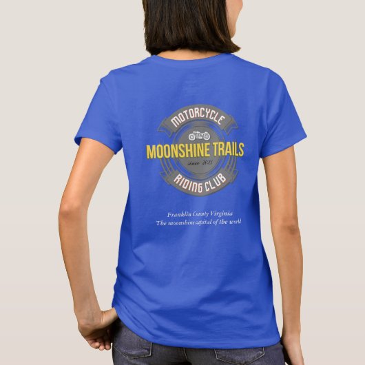 T-shirt féminin MTMRC, bleu (Dos)