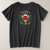 T-shirt féminin plus Blake Irish Shield (Design dos)