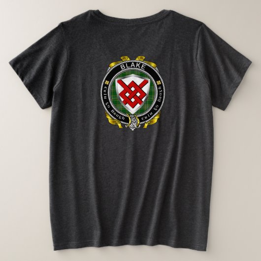 T-shirt féminin plus Blake Irish Shield (Design dos)