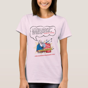 T-shirt féminin portant le sonnet de la liberté ac