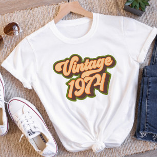 T-shirt féminin Retro Vintage 1974