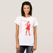 T-shirt féminin sans peur (Devant entier)