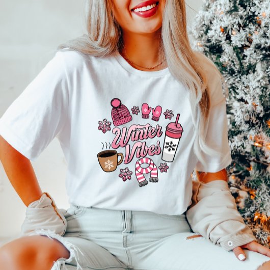 T-shirt féminin Vibes d'hiver