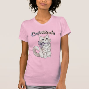 T-shirt Feminine "Cattitude" Chat
