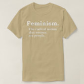 T-shirt Feminism Radical Notion Definition Equality Femini (Design devant)