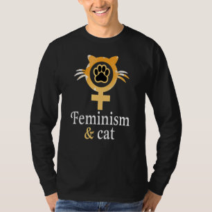 T-shirt Feminisme et vêtement de chat