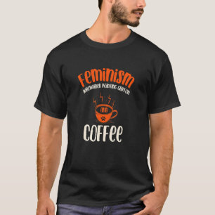 T-shirt Féminisme Pointeur À poils durs Griffon et Café Do