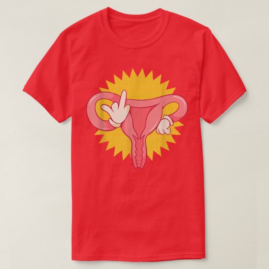 T-shirt Féminisme Utérus en colère 1066 (Design devant)