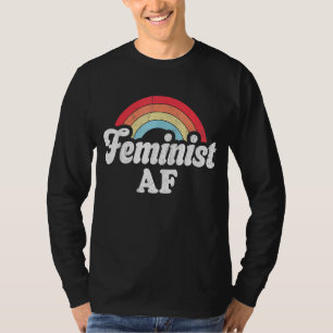 T-shirt Feminist AF Retro Vintage 60s les années 70 Style