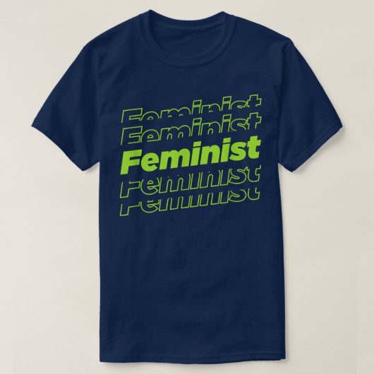 T-shirt Feminist Future Retro Style Feminism 1626 (Design devant)