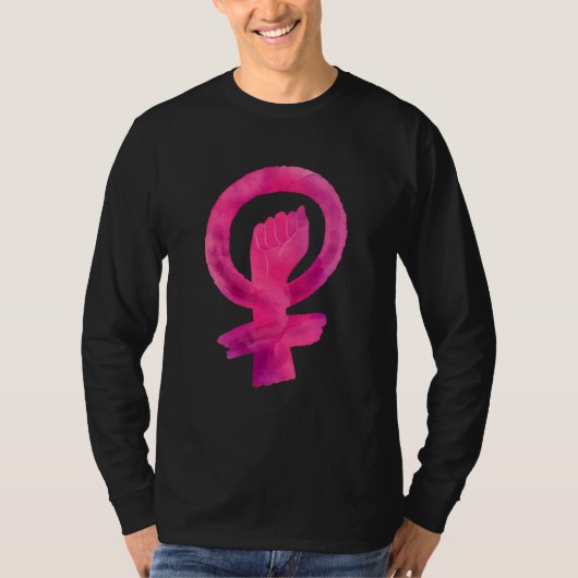 T-shirt Feminist Women's Rights Are Human Rights 2 (Devant)