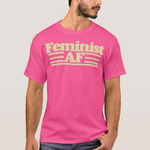 T-shirt Feministe AfFeministaf TeeFeminism Retro Tee 1432 