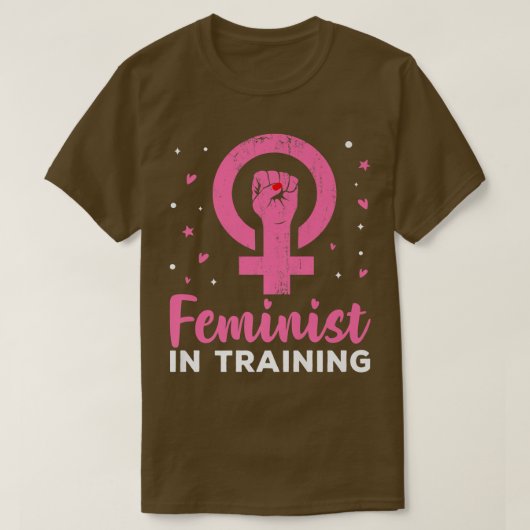 T-shirt Feministe Dans La Formation Féministe Design1666  (Design devant)