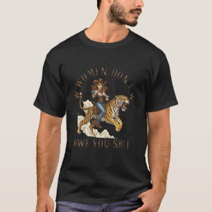 T-shirt Féministe Femme Autonomisée Cow-Girls Les Femmes N