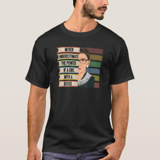 T-shirt Feministe Ruth Bader Ginsburg RBG Citation Girl wi