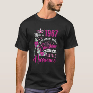 T-shirt Femme 56 Ans Fabriquée En 1967 Anniversaire Reine 